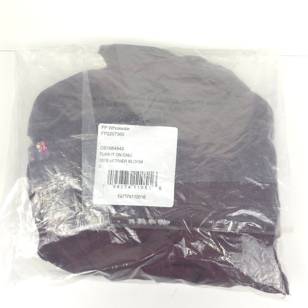 Free People Intimately Turn It On Cami in Vetiver Bloom NWT Small - Picture 7 of 7